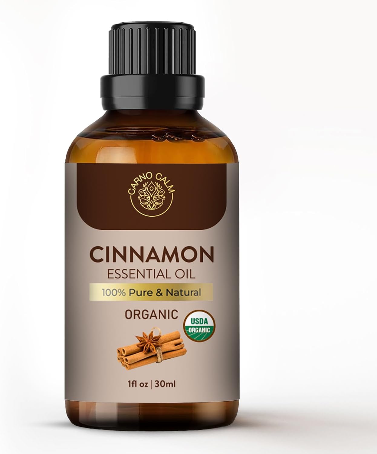 Carno Calm Cinnamon Oil for Diffuser | 100% Pure & Natural Cinnamon Essential Oi...