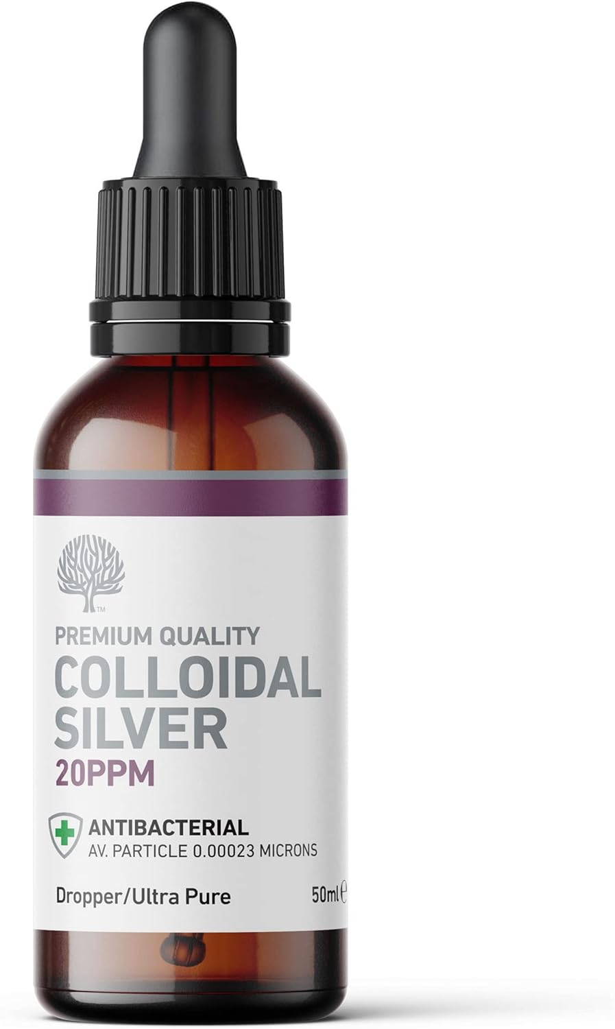Natures Greatest Secret Premium Quality Colloidal Silver 20 ppm Dropper Bottle 5...
