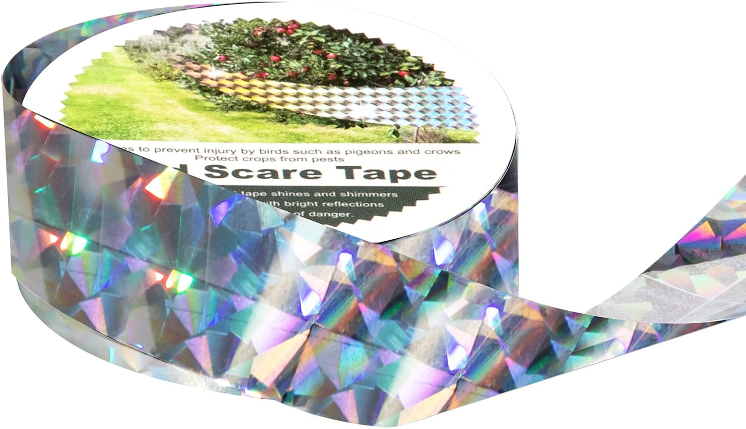 OFFO Bird Reflective Tape, 100m(330feet) Bird Scare Tape Pigeon Deterrent Dual S...