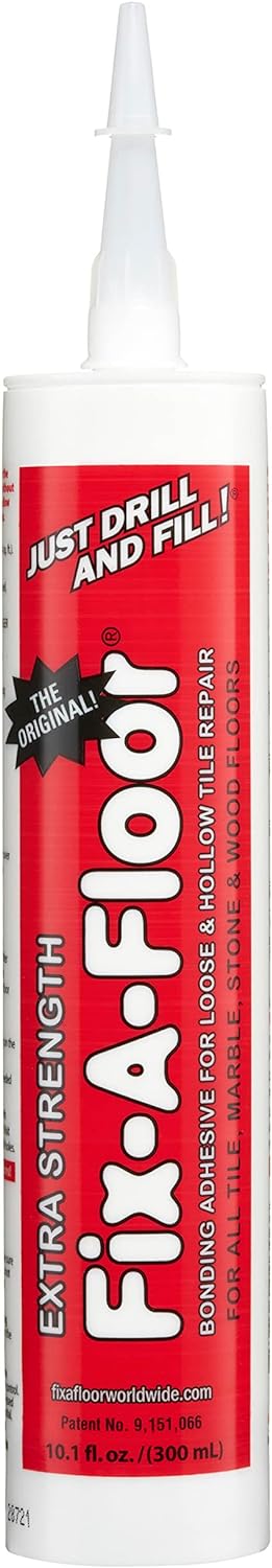 Fix-A-Floor Extra Strength Bonding Adhesive for Loose and Hollow Tiles, Wood, LV...