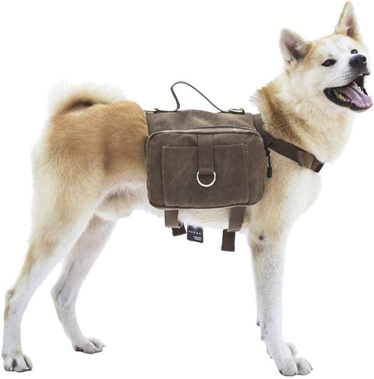 OneTigris Dog harness Backpack for Hiking Nylon Dog Backpack with Side Pockets f...