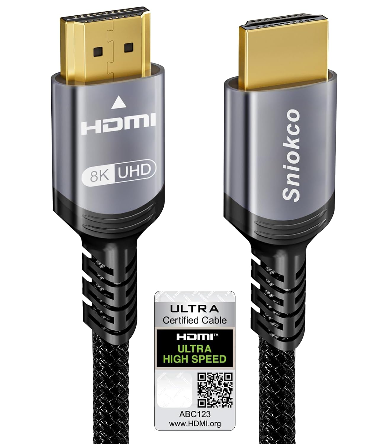 Sniokco 10K 8K 4K Certified HDMI Cable 48Gbps 6.1M, Ultra High Speed HDMI® Cable...