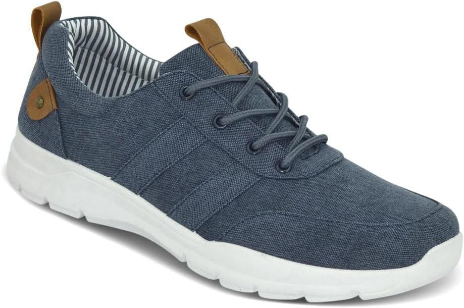 Chums | Men's | Dr Keller Wide Fit Lace Up Canvas Shoes | Lightweight Breathable...