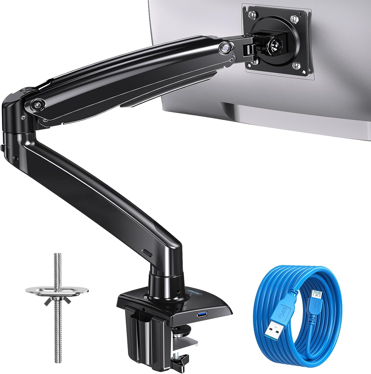HUANUO Single Monitor Arm Desk Mount for 13-35 inch Screens, Holds 4.4~26.4 lbs,...