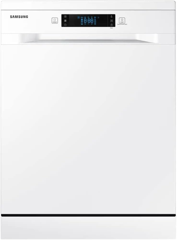 Samsung DW60M6050FW Freestanding 14 Place White Dishwasher with Express Wash & F...