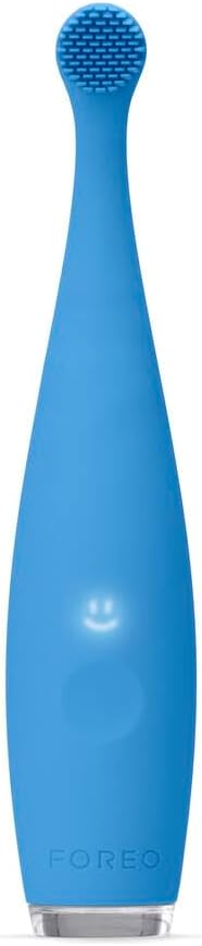 FOREO ISSA Baby Gentle Sonic Toothbrush for Babies Aged 0 to 4, Bubble Blue Bubb...
