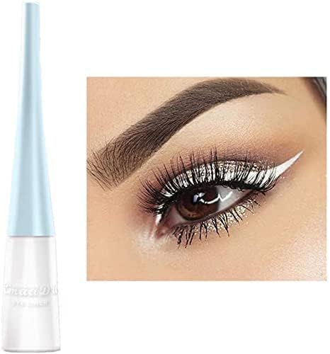 White Liquid Eyeliner Matte Quick-Drying Eyeliner,Lasting Non-Blooming Waterproo...