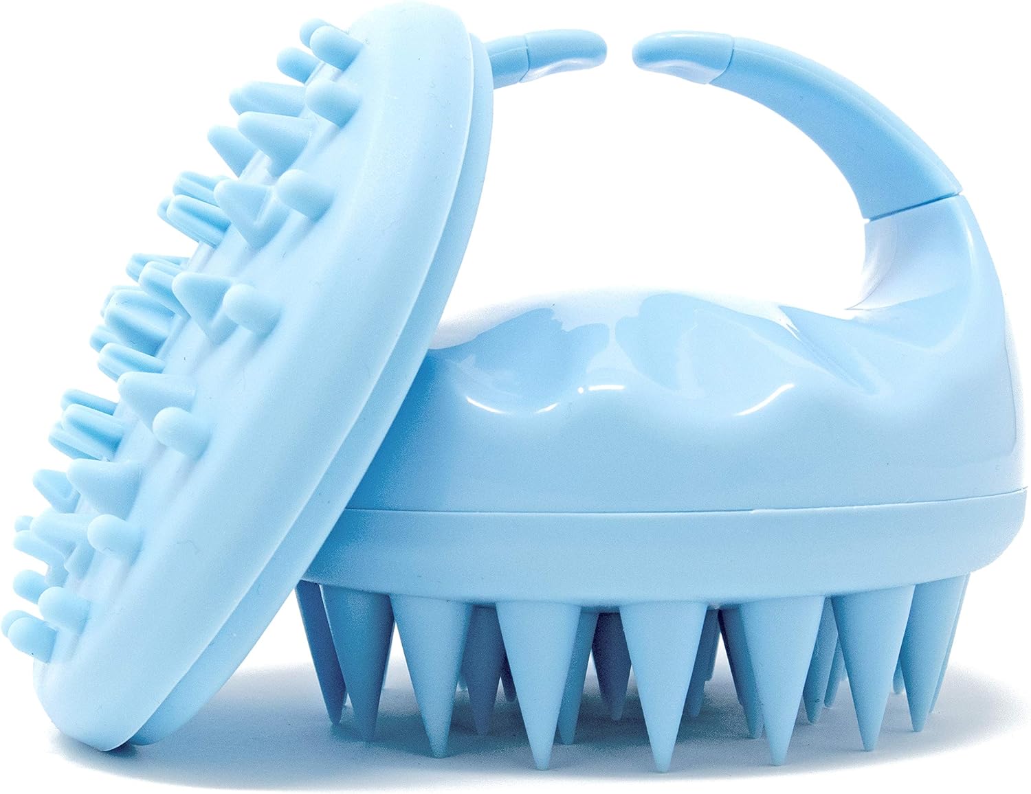 Flathead Scalp Massager & Scrubber with Soft Silicone Bristles - Exfoliator for...