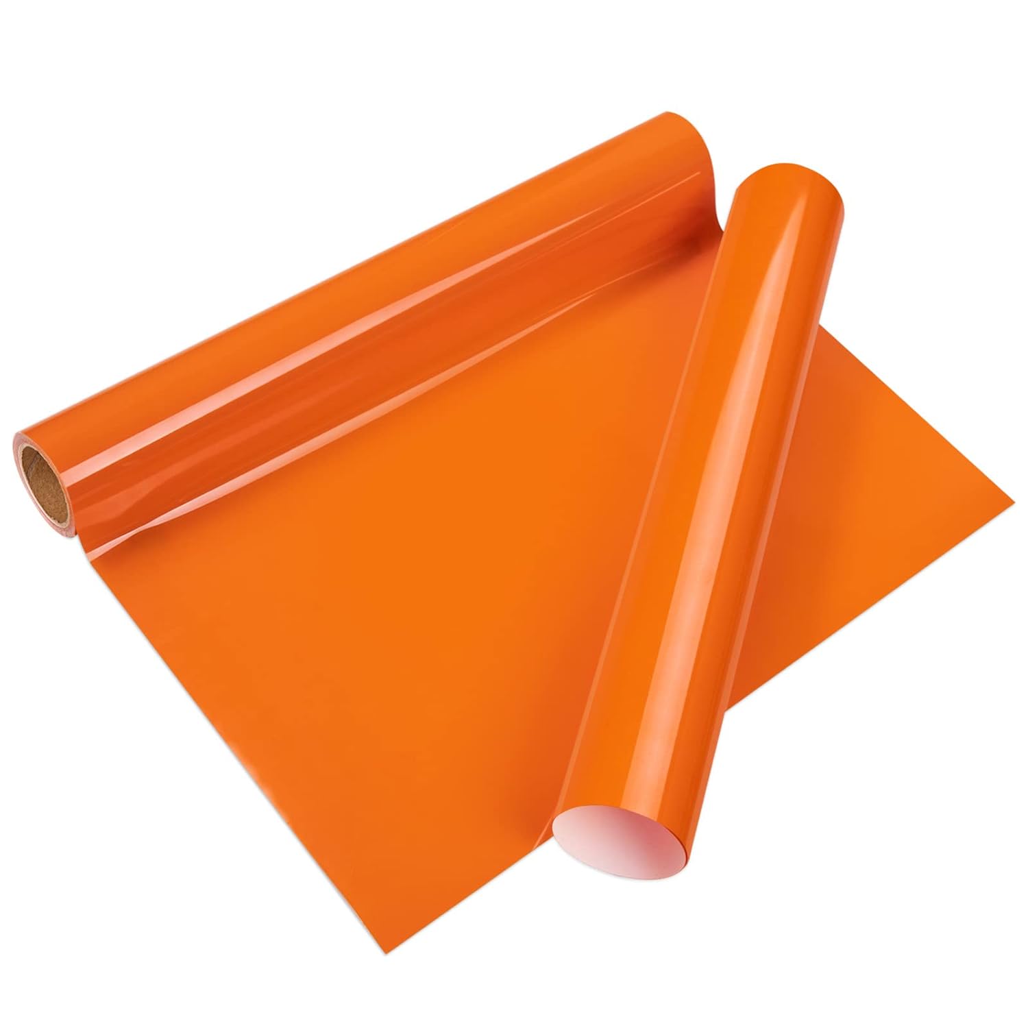 VINYL FROG Heat Transfer Vinyl Roll HTV Vinyl - 30.5x155cm Orange Iron on Vinyl...