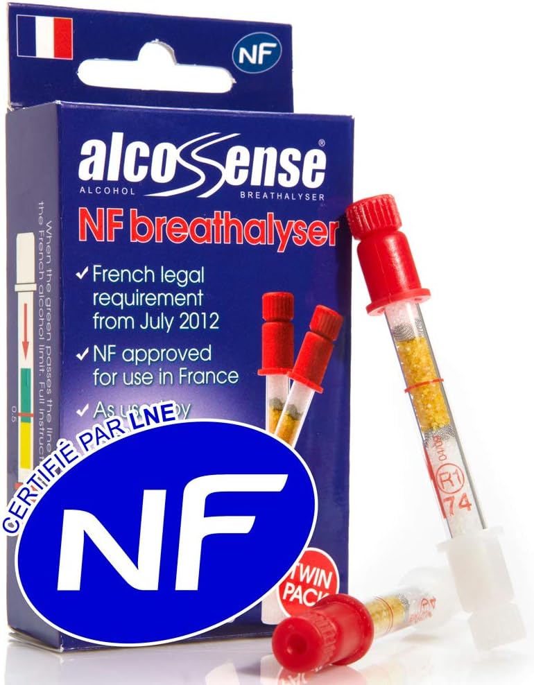AlcoSense French NF Certified Breathalyzers for France & European Travel - Certi...