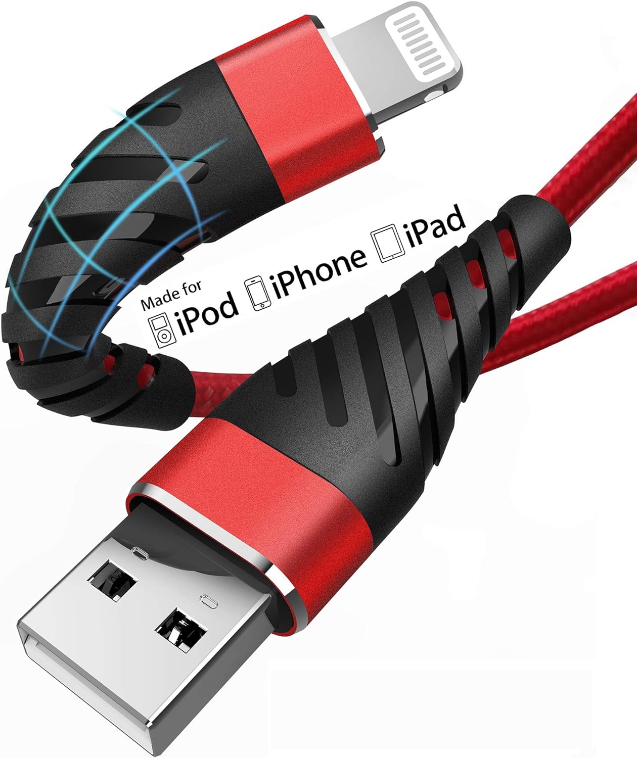 [MFi Certified] iPhone Charger Cable 3m, 2 Pack Lightning Cable 3 Metre Extra Lo...