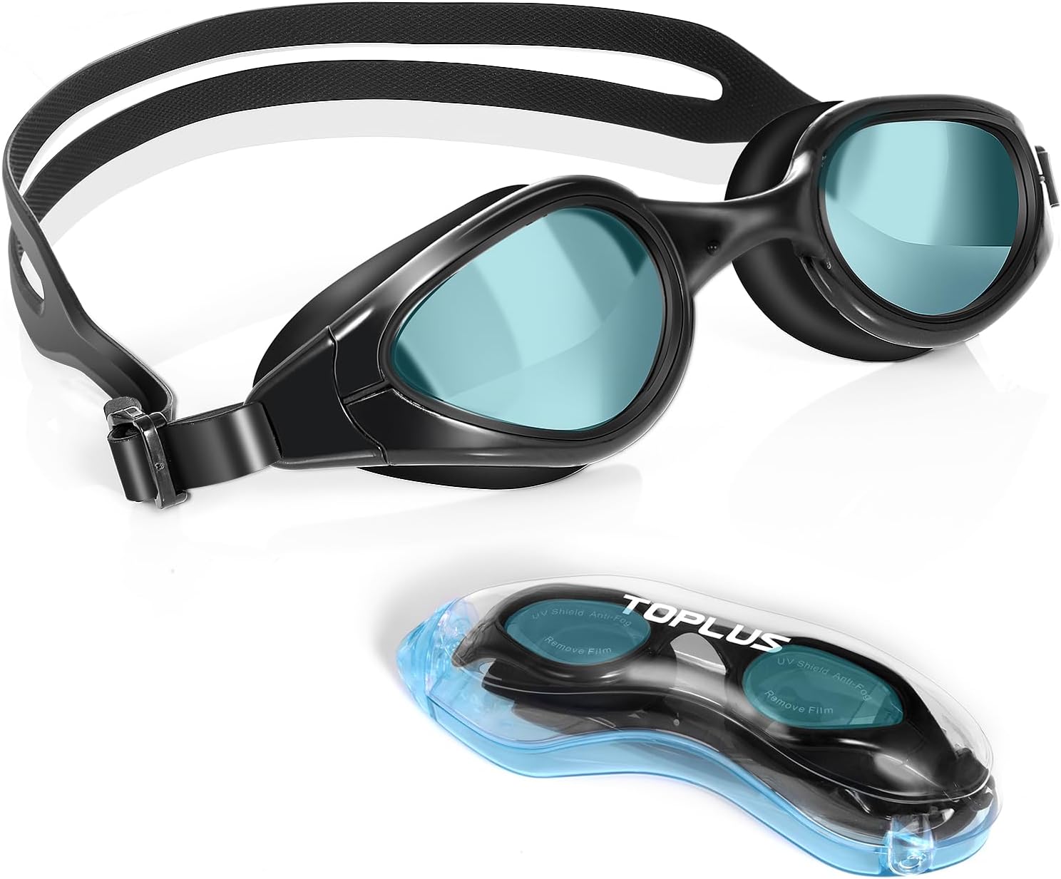 TOPLUS Swimming Goggles, Swim Goggles Adult Unisex Swim Goggles, No Leaking Anti...