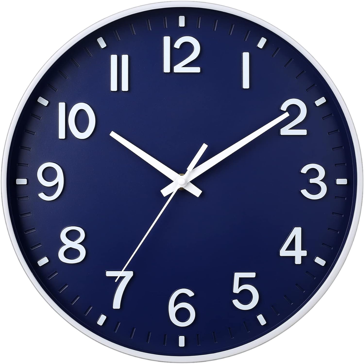 HZDHCLH Wall Clock 12 Inch Silent Non Ticking Clock for Living Room Bedroom Kitc...