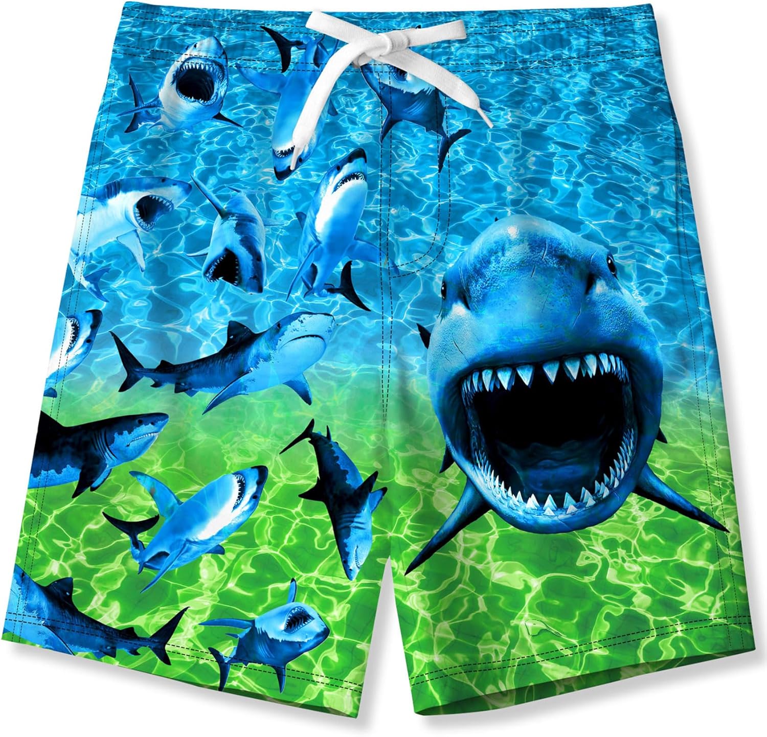 Fanient Boys 3D Printed Funny Swim Trunks Quick Dry Beachwear Sports Running Swi...