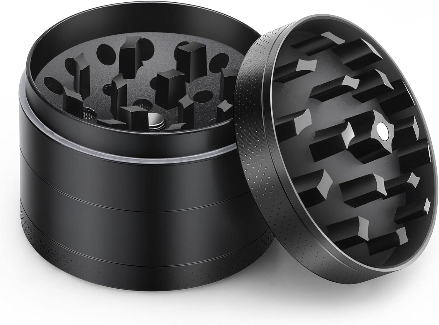 Anpro Herb Grinder Premium Zinc Alloy - Portable Herbal Grinders with Mesh Scree...