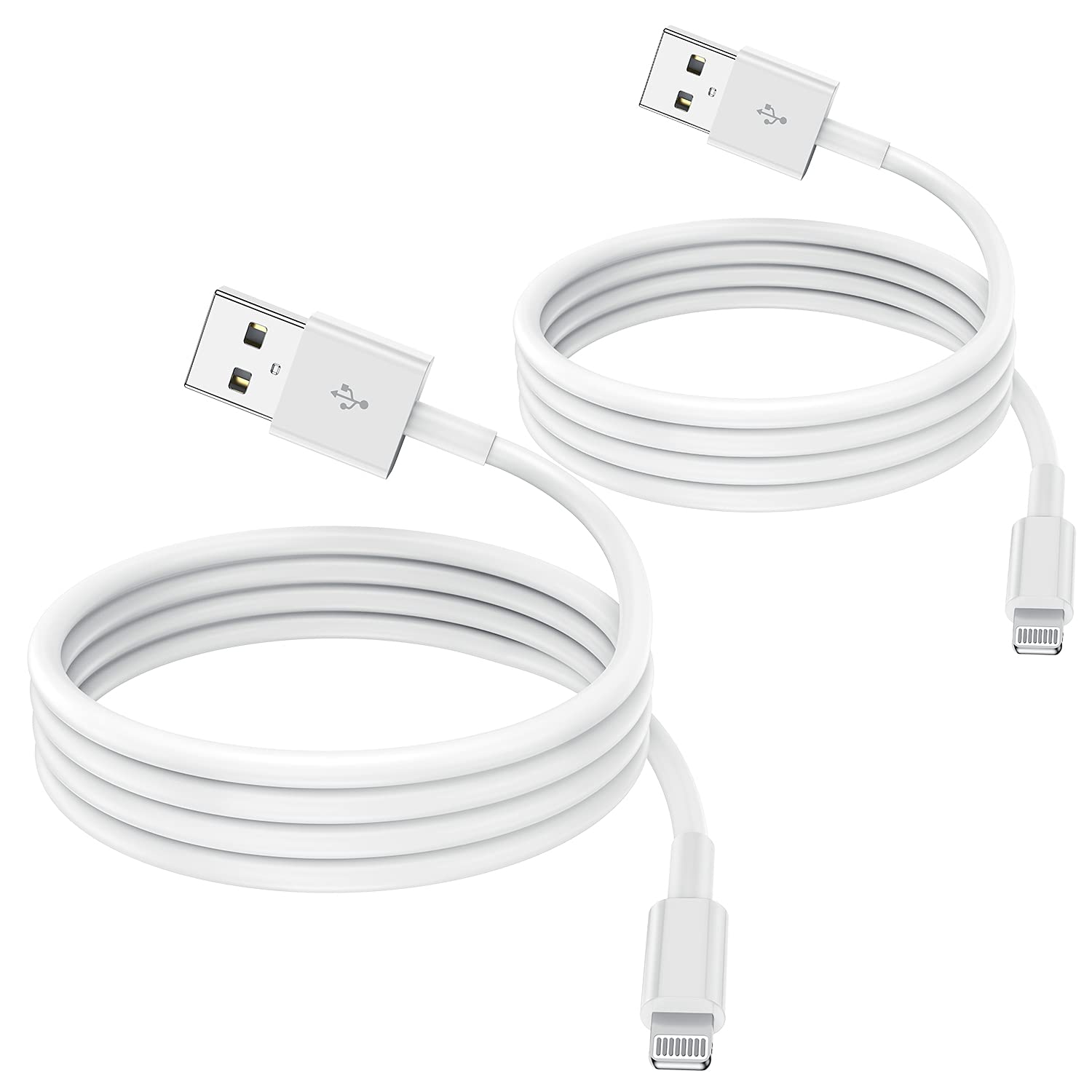 2 Pack Apple MFi Certified iPhone Charger Cable 3m, Apple Lightning to USB Cable...