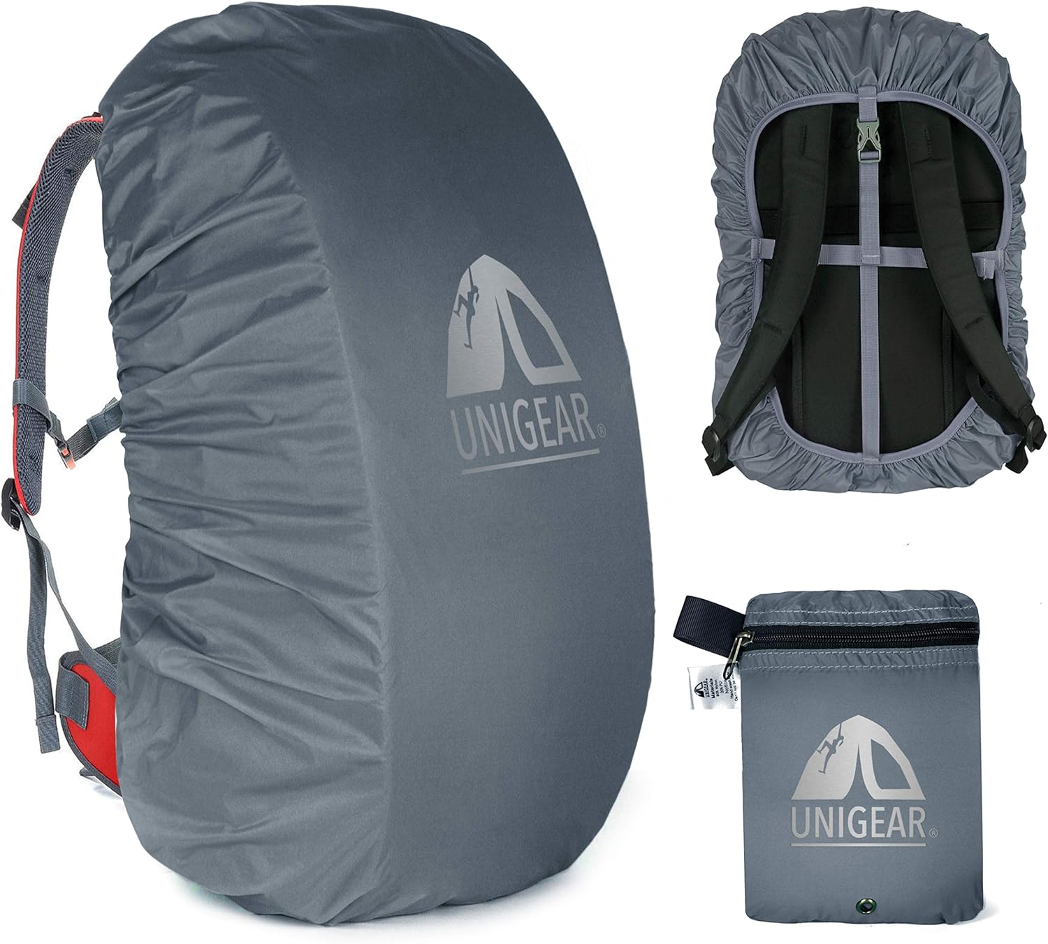 Unigear Anti-Rain Backpack Cover, 10-90L Waterproof Dustproof Durable Abrasion R...