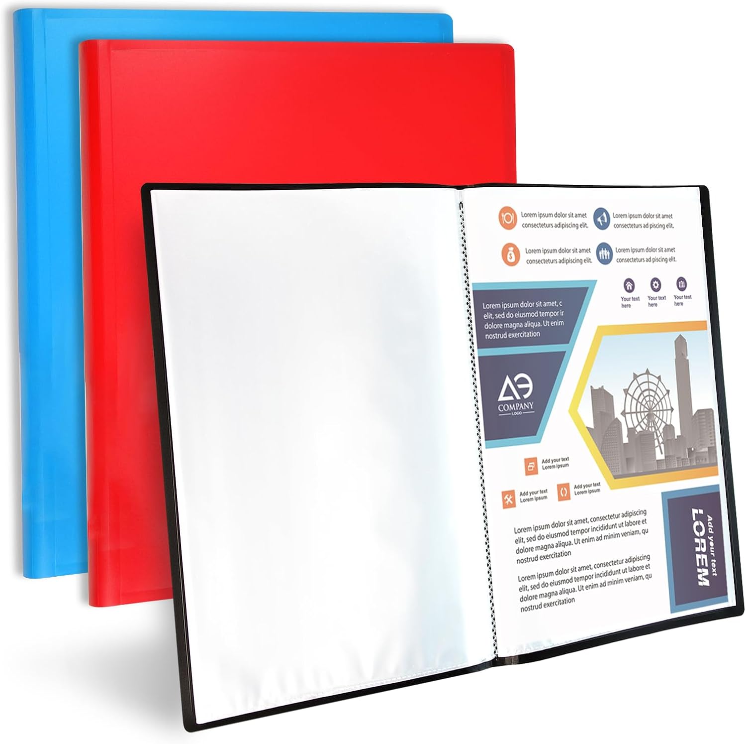 A4 Display Folder with Pockets - Display Book Presentation Folders Portfolio Pro...