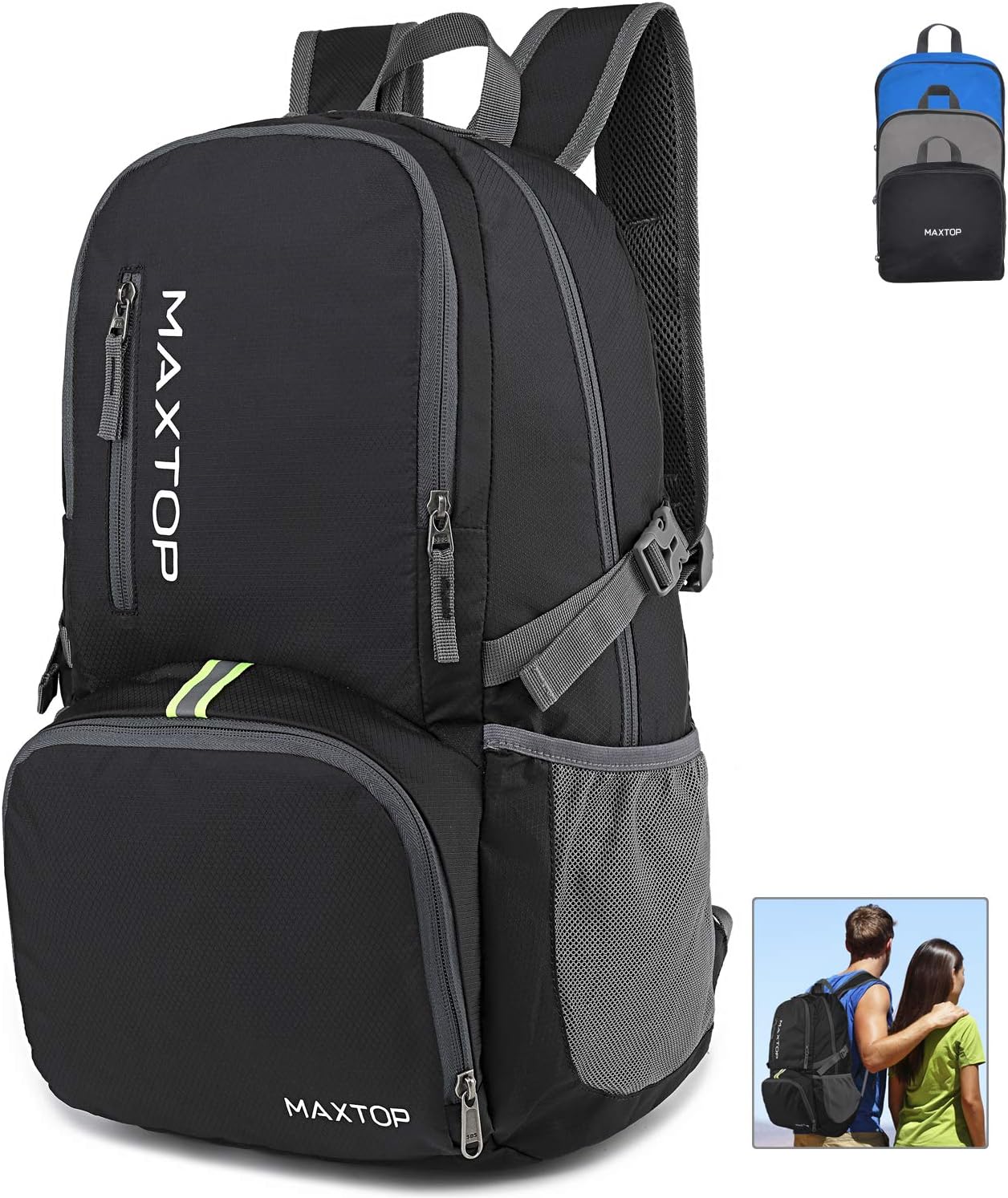 MAXTOP 30L Backpack Ultra Lightweight Packable Foldable Rucksack Water Resistent...