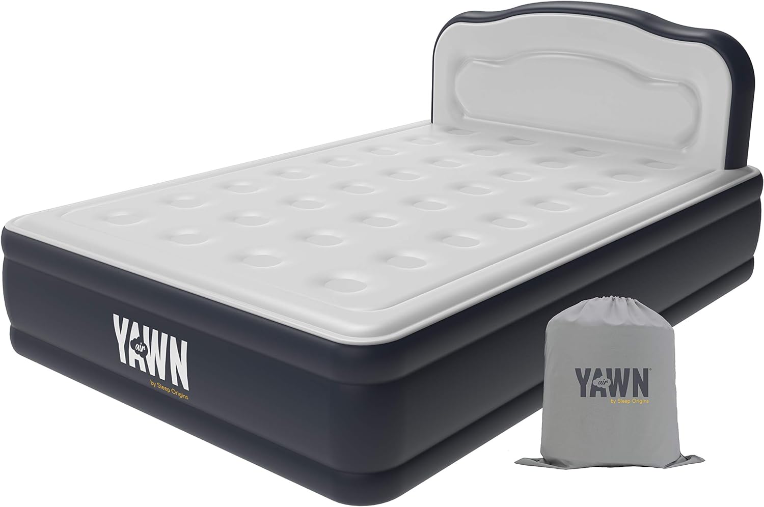 YAWN AIR Bed - Self-Inflating Airbed Double Size - Great Guest Bed, Camping Matt...