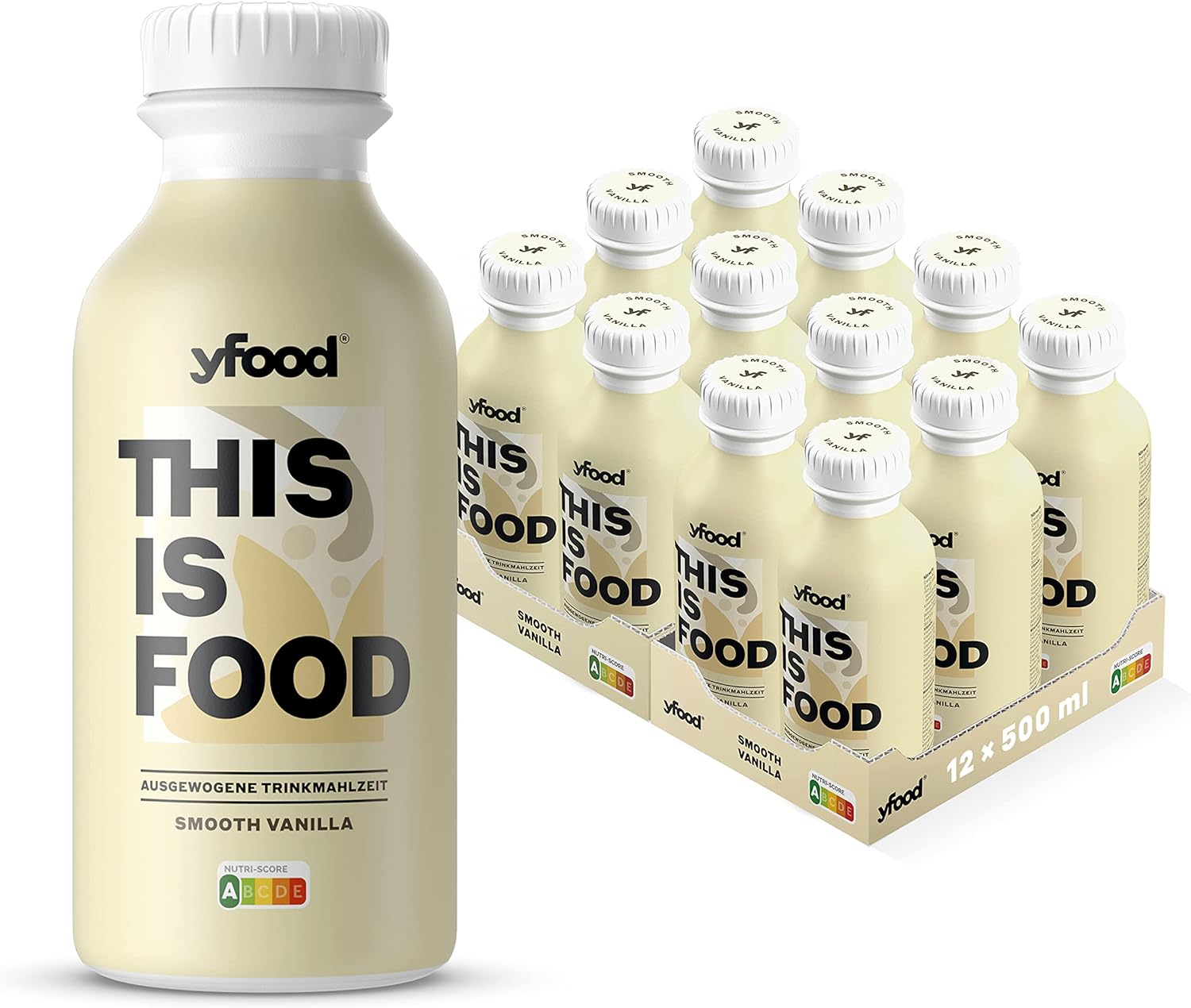 yfood Smooth Vanilla, tasty meal replacement, THIS IS FOOD drink, 34g of protein...