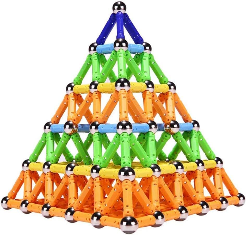 Ocensmice 308 Pieces Magnetic Sticks Toys, Magnet...