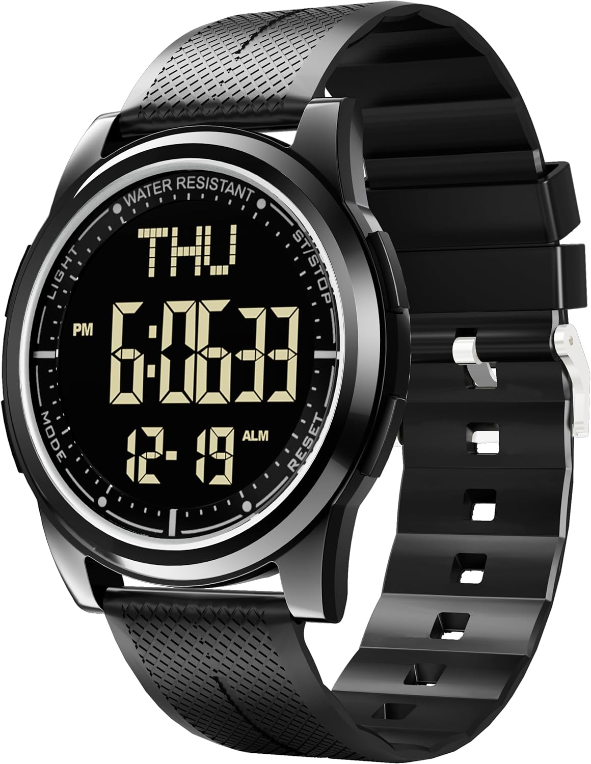 WIFORT Mens Watches Waterproof for Sports Digital Watch for Men Ultra-Thin & Wid...