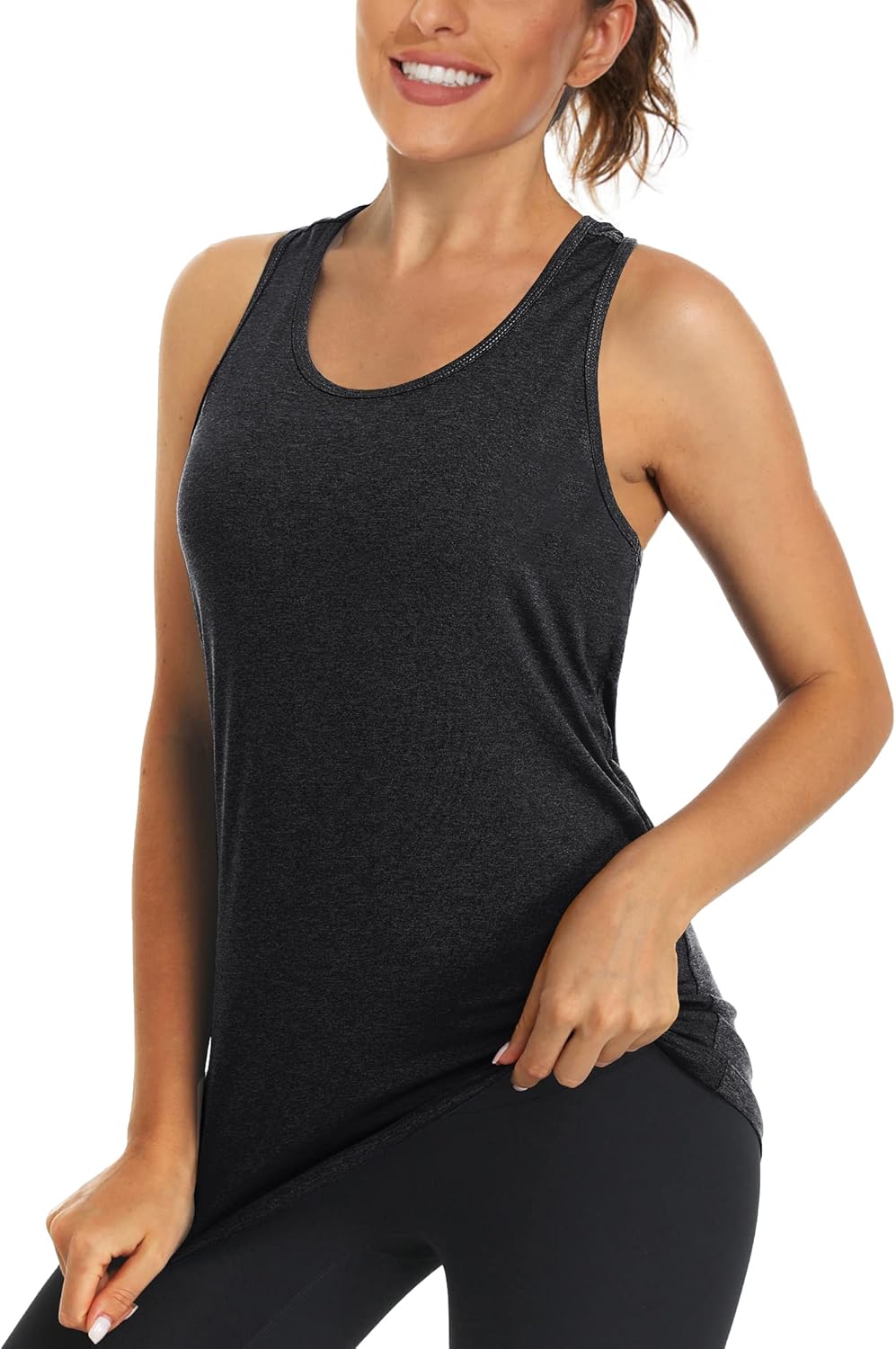 KEFITEVD Womens Racerback Tops Quick Dry Lightweight Casual Vest Sleeveless Yoga...