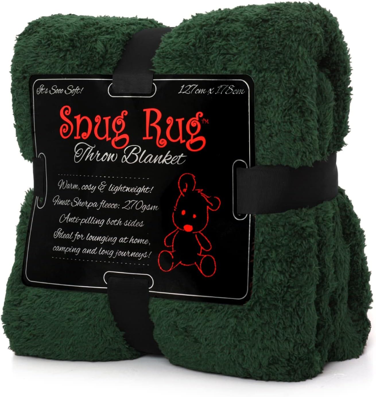 Snug Rug Special Edition Blankets Luxury Sherpa Fleece 127 x 178cm (50" x 70") S...