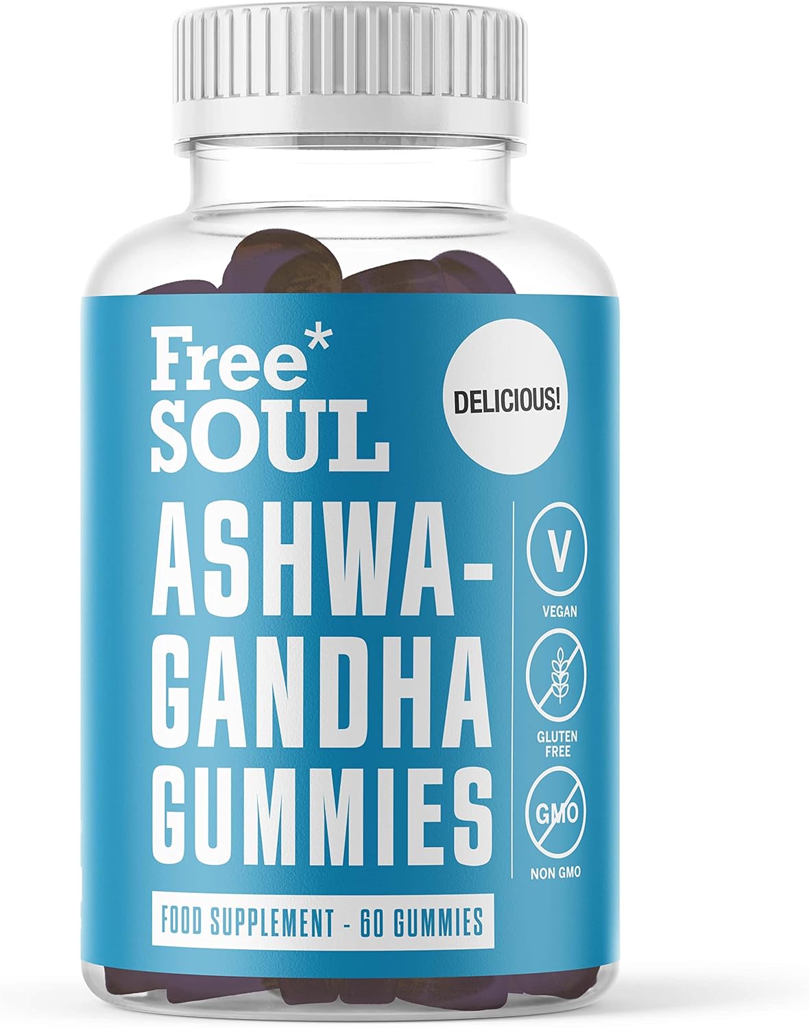 Free Soul Ashwagandha High Strength Gummies – Delicious Chewable Ashwagandha Sup...