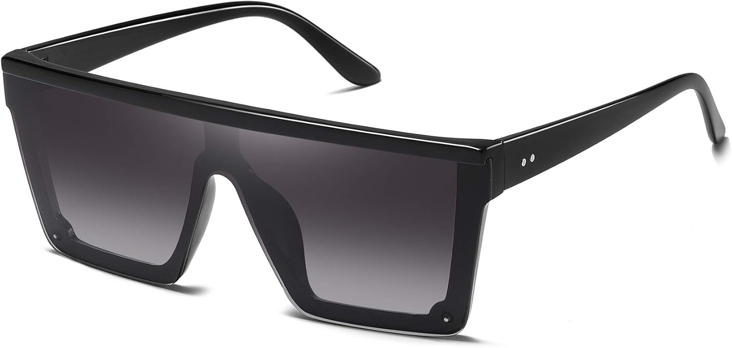 STORYCOAST Oversized Square Sunglasses for Women Men Fashion Siamese Lens Style...