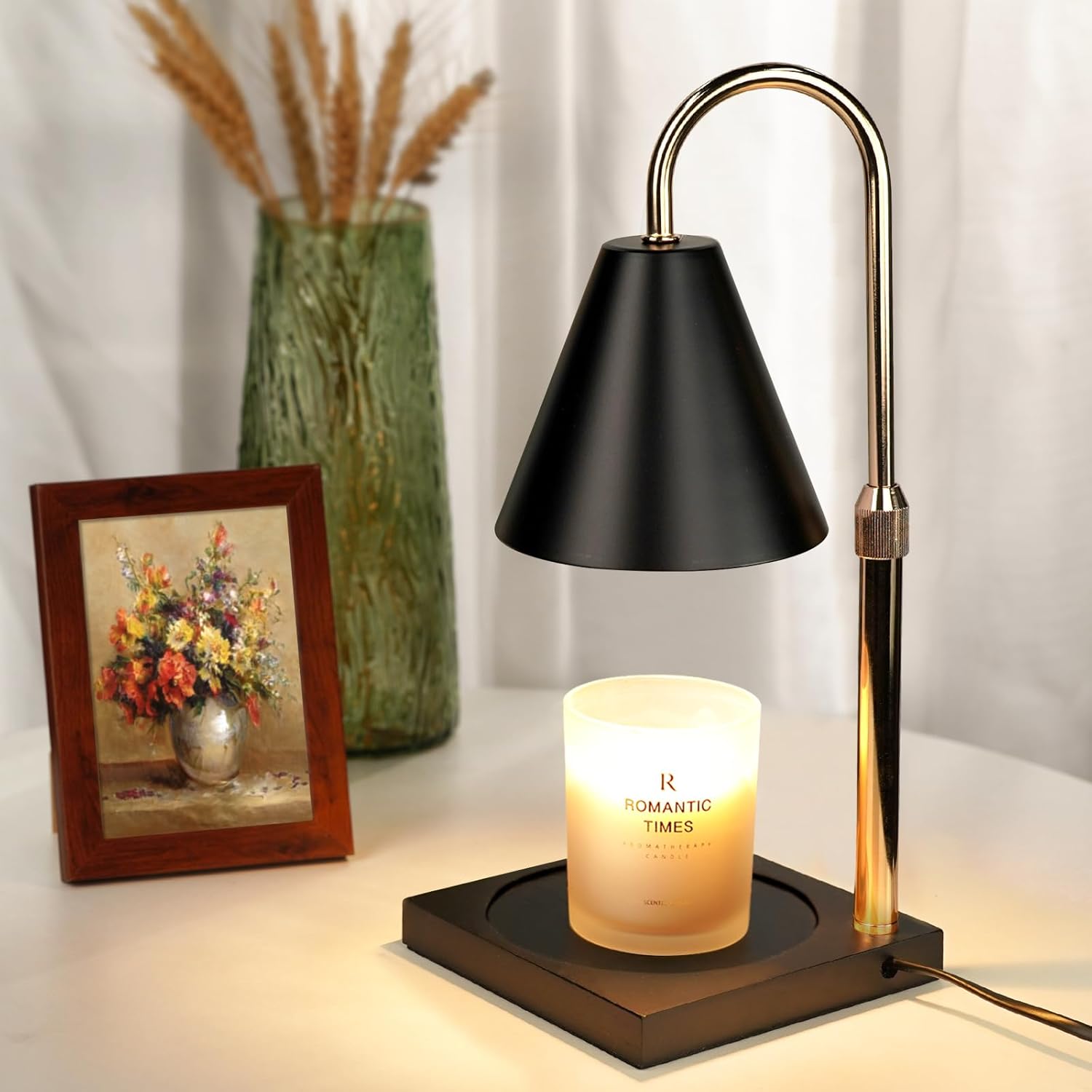 Candle Warmer Lamp with Timer Dimmer, Electric Candle Lamp Warmer for Bedroom De...