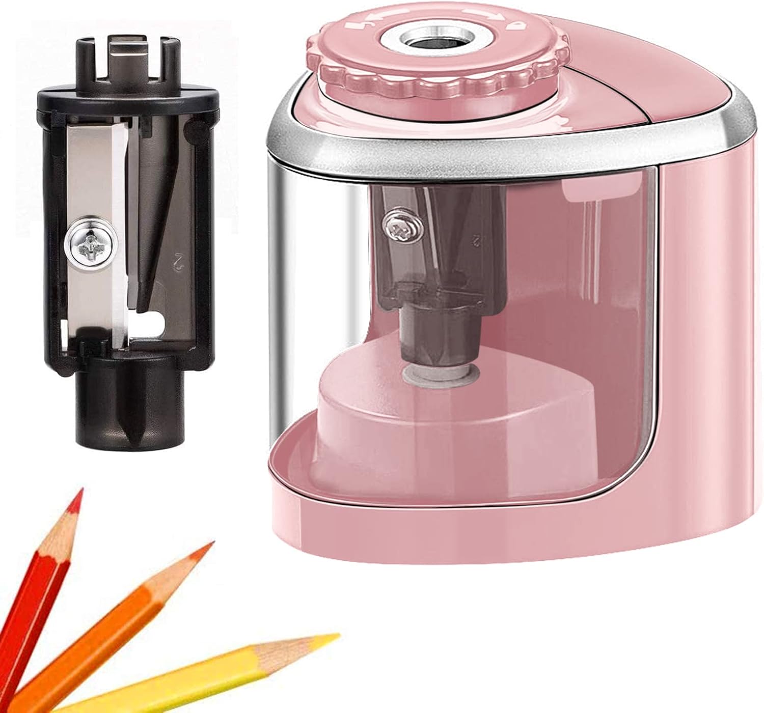 Pencil Sharpener Electric Pencil Sharpeners, Portable Pencil Sharpener Kids, Bla...