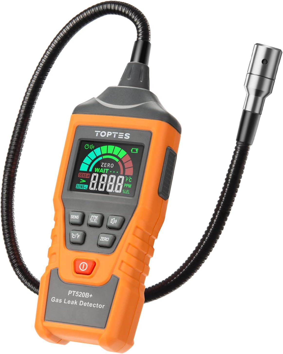 PT520B+Rechargeable Natural Gas Detector, Gas Leak Detector with a 17-inch Probe...