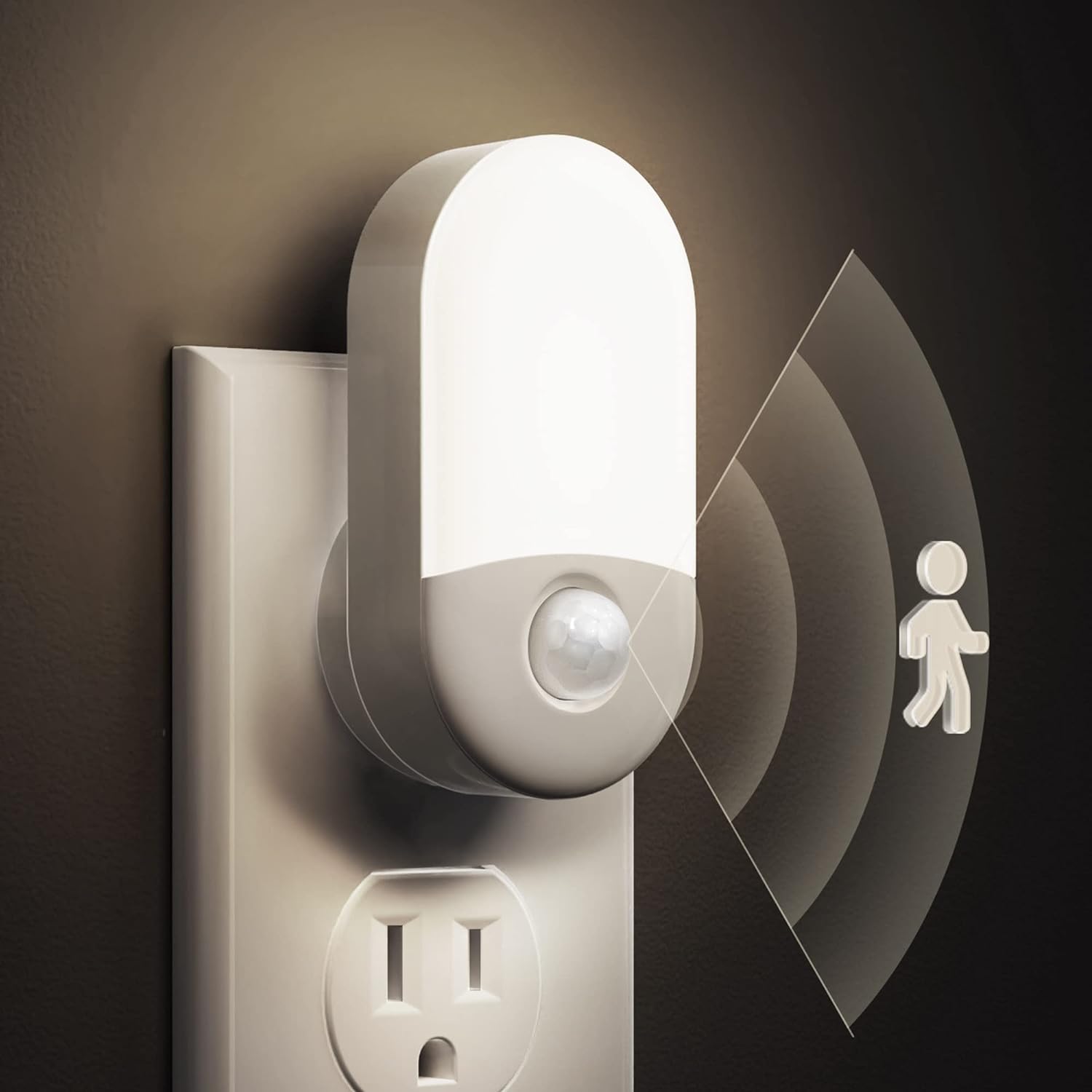 Motion Sensor Night Light, [2 Pack] LOHAS Motion Activated Night Light, Daylight...