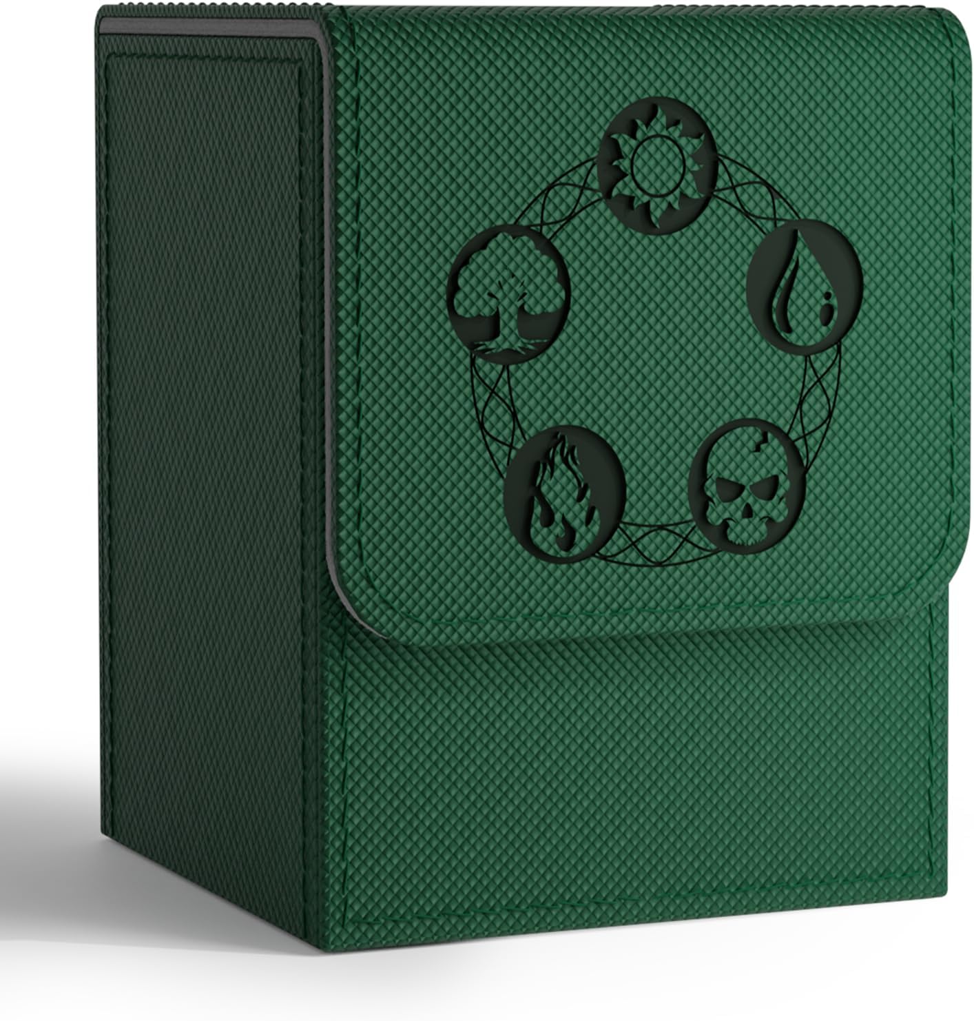 Card Deck Box for Trading Cards with 2 Dividers, Card Storage Box Fits 100+ Sing...