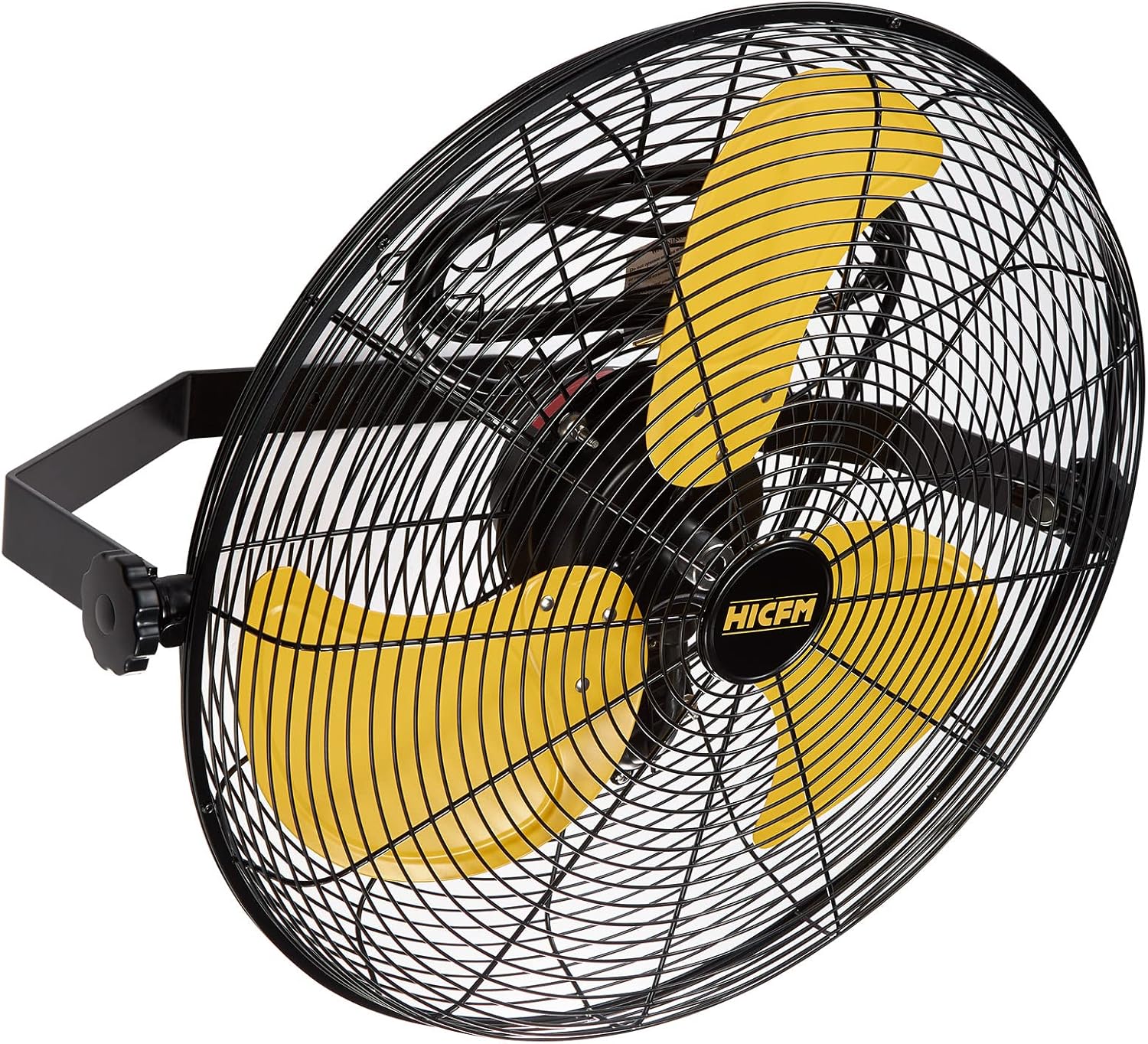 4600 CFM 18 inch Outdoor Safety Yellow Wall Mounted Fan with IP44 Enclosure Moto...