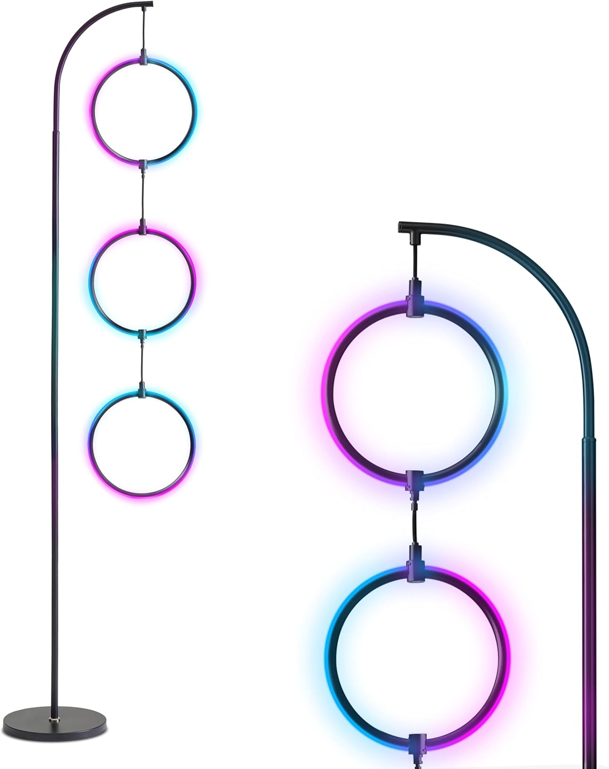 Brightech Nova Modern Color Changing Floor Lamp - LED Lamp with Stunning RGB Col...
