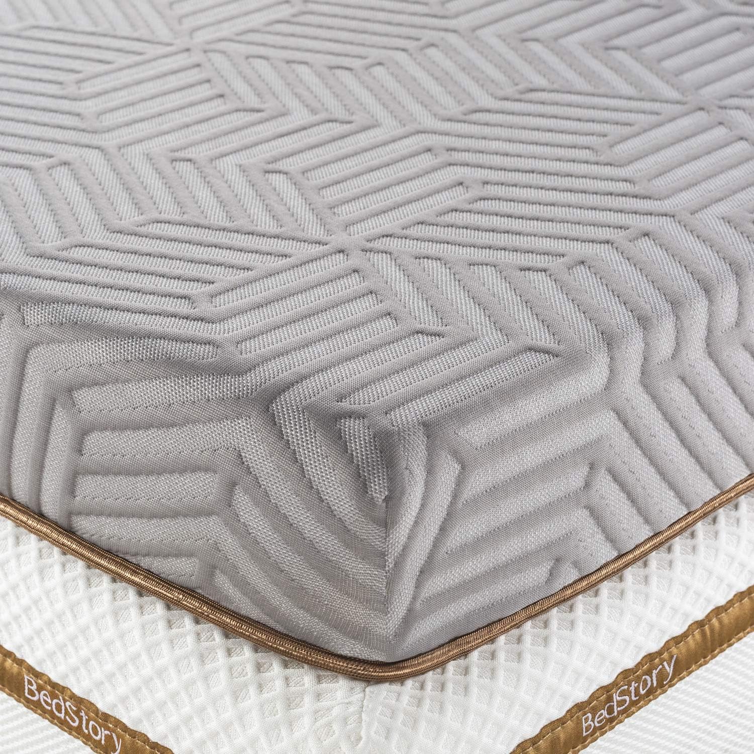 BedStory 2 Inch Memory Foam Mattress Topper Queen, Gel & Bamboo Charcoal Infused...
