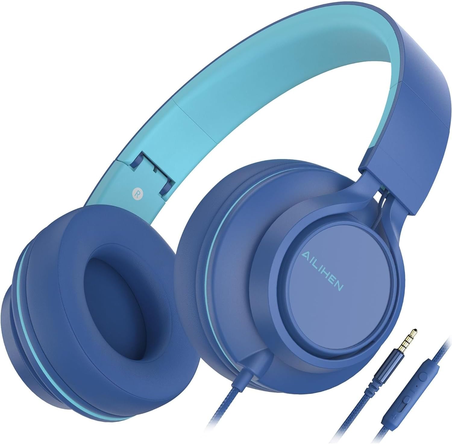 AILIHEN C8 Headphones Wired, On-Ear Headphones with Microphone and Volume Contro...