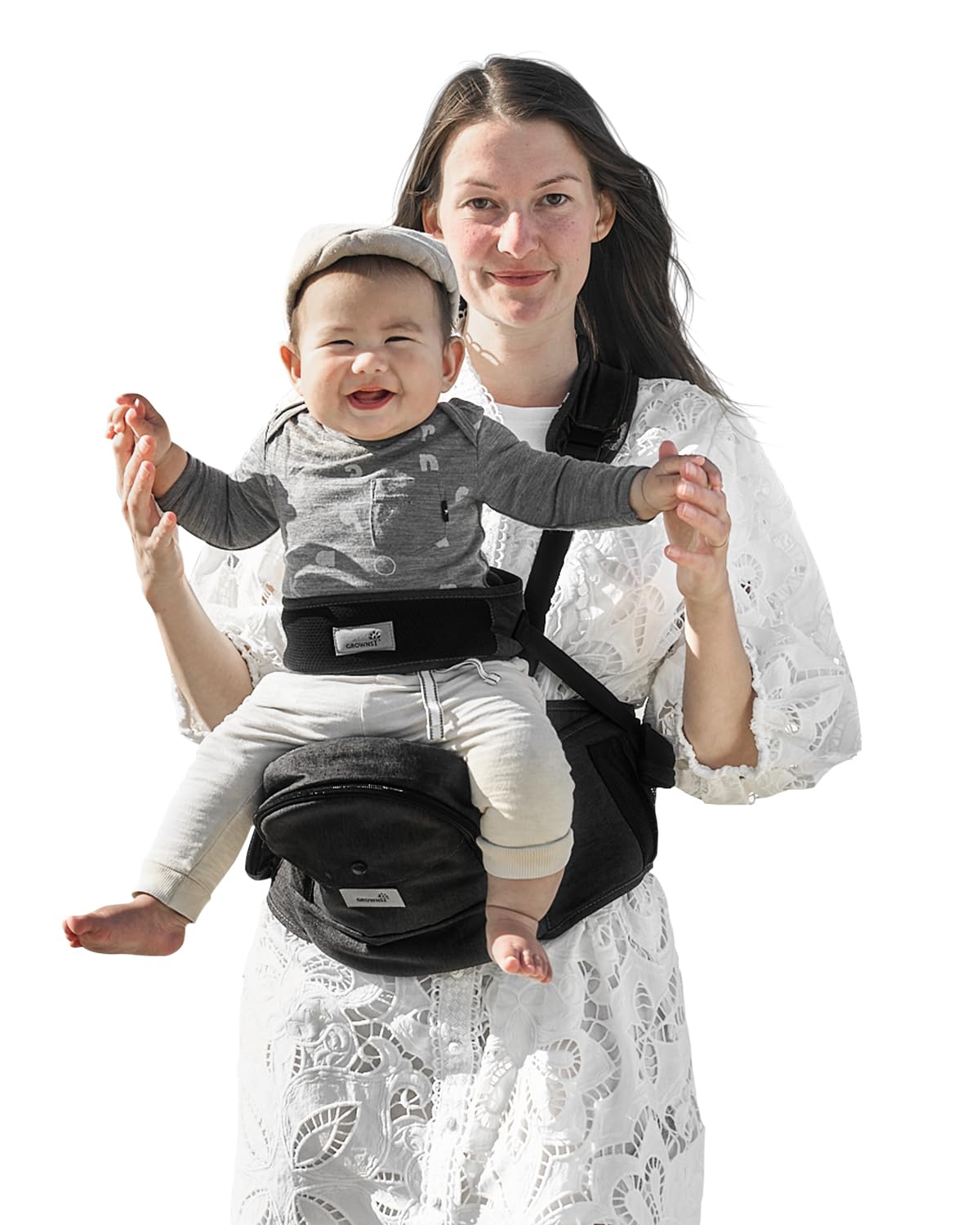 Baby Hip Carrier, GROWNSY Supportive Hip Carrier with Safety Belt for Baby Toddl...