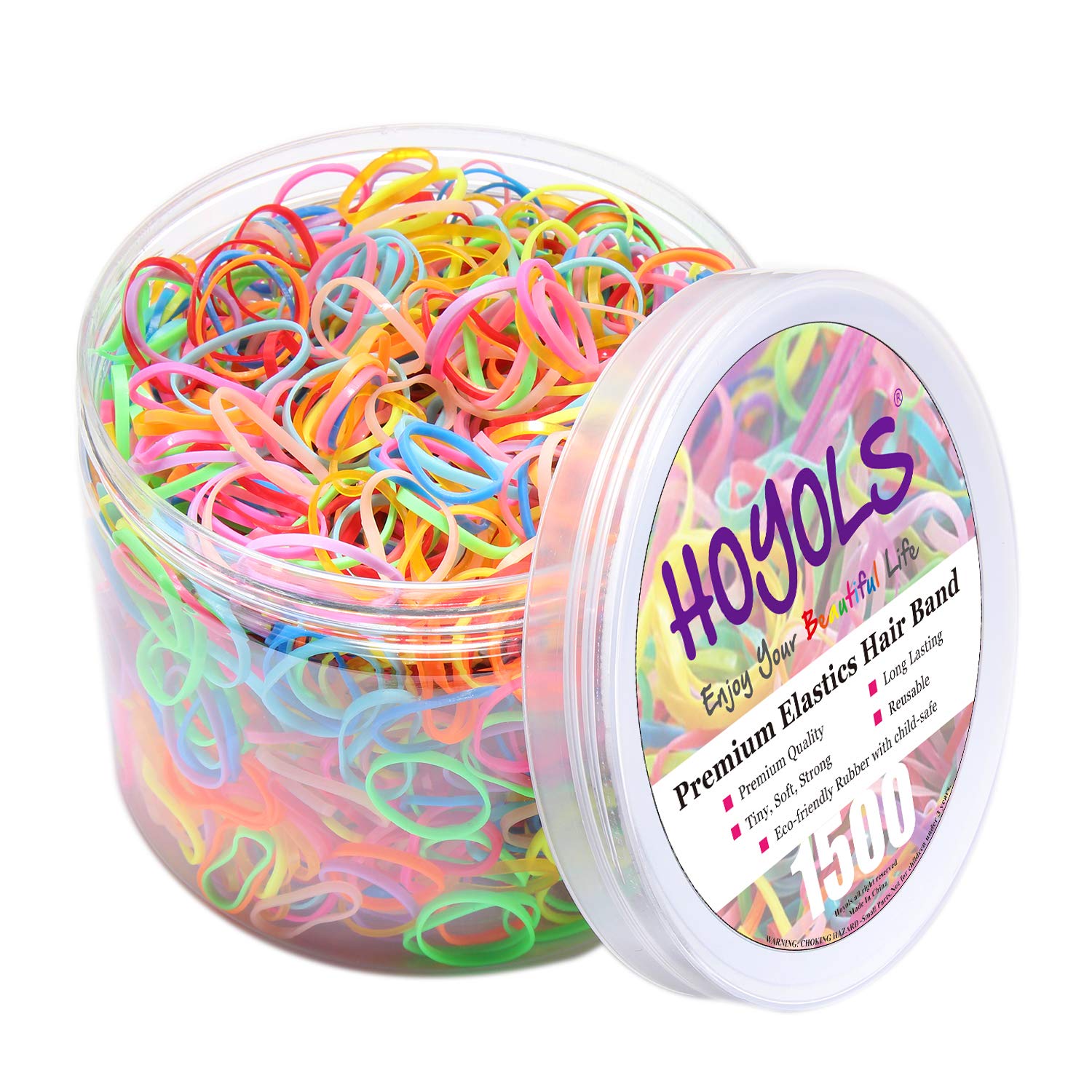 HOYOLS Baby Hair Ties Hair Rubber Bands for Toddler Infants Kids Girls Thin Smal...