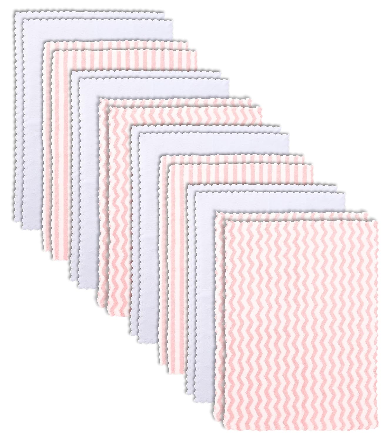 16 Pack Super Soft Baby Burp Cloths, Baby Washcloths, Ultra Absorbent Large Newb...