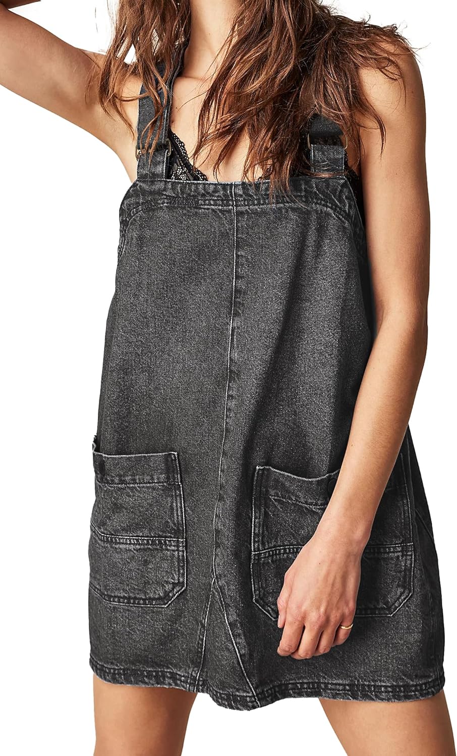 Jumppmile Womens Denim Overalls Casual Summer Adjustable Strap Jeans Rompers Ove...