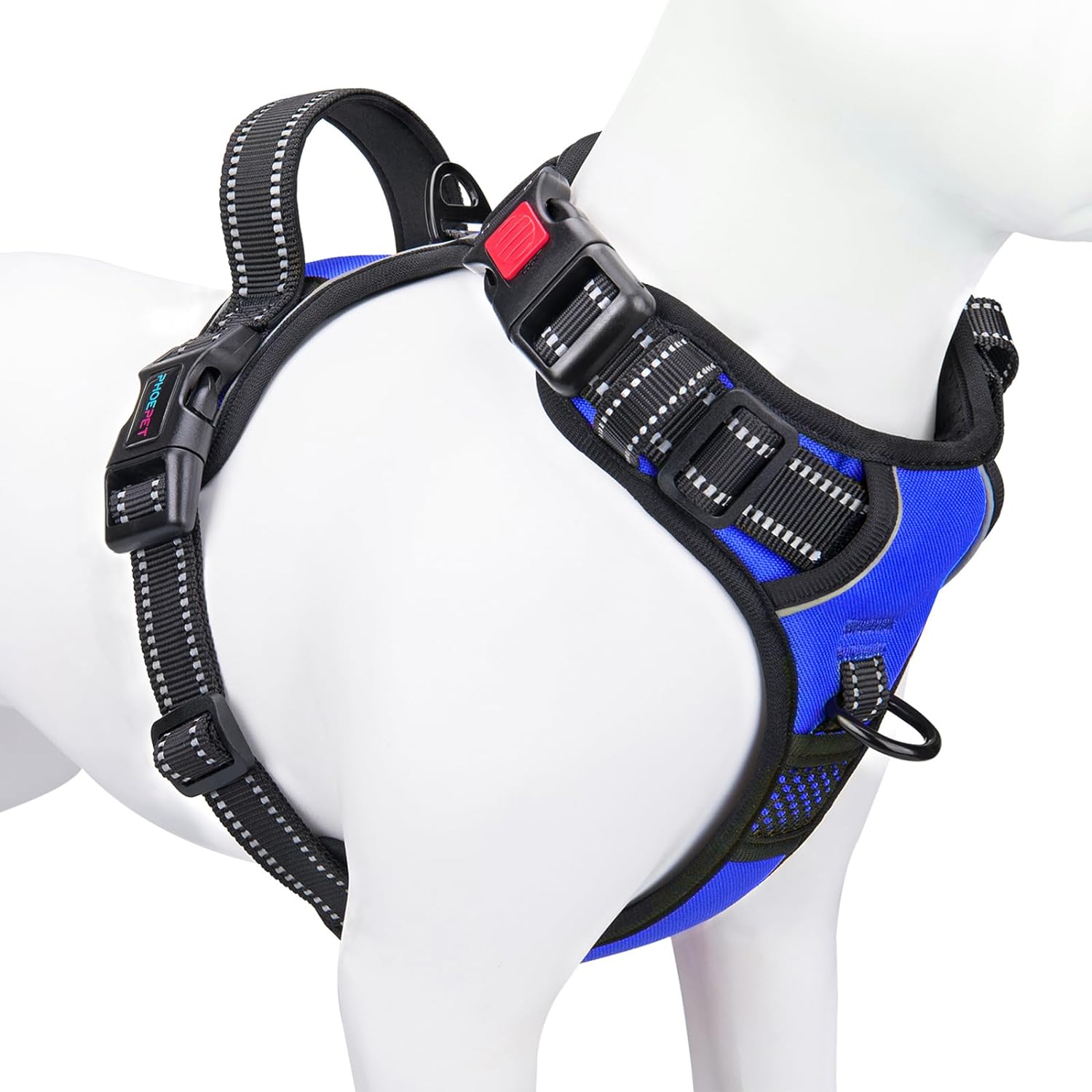 PHOEPET No Pull Dog Harness Medium Reflective Front Clip Vest with Handle,Adjust...