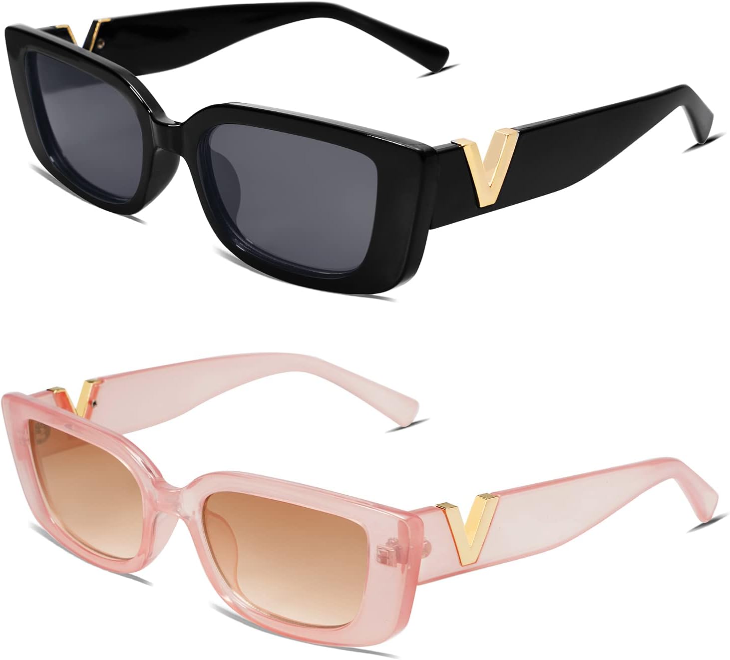 Allarallvr Rectangle Sunglasses for Women 90s Retro Trendy Y2K Classical Vintage...