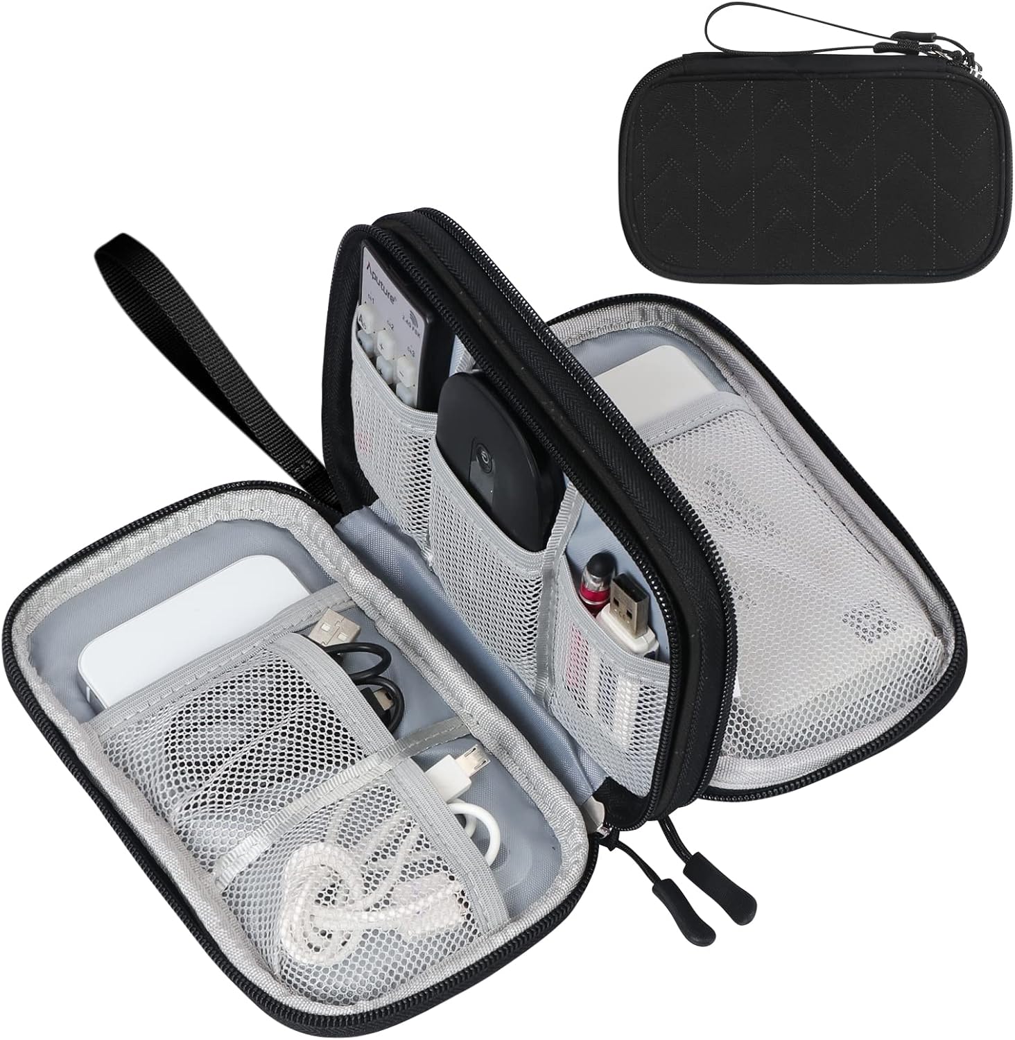 FYY Travel Organizer Pouch Electronic Accessories Carry Case Portable Waterproof...