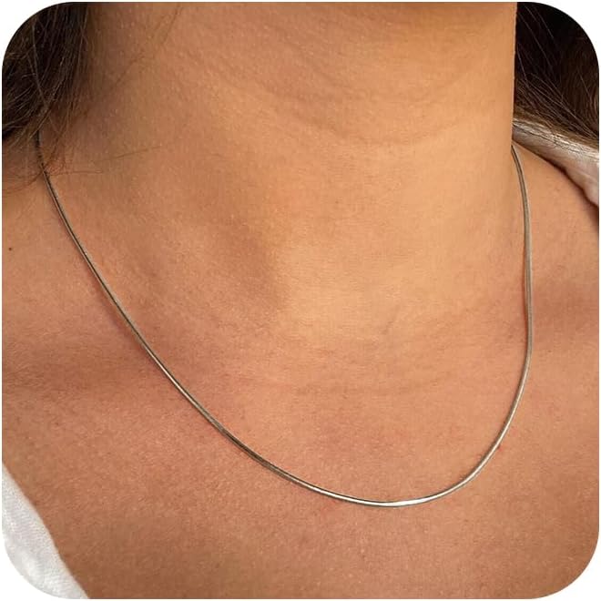 CHESKY 14K Gold/Silver Plated Snake Chain Necklace...