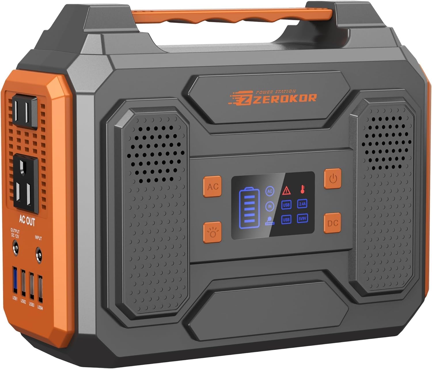 ZeroKor 300W Portable Power Bank Generator, Power Station 110V Power Pack with A...