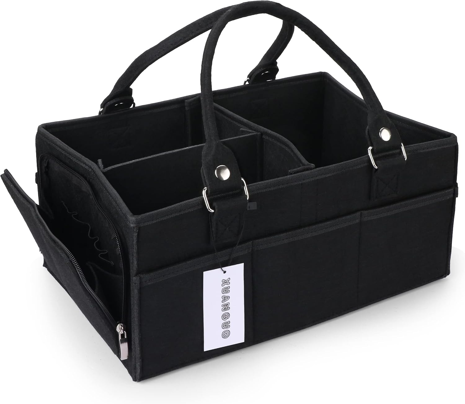 Baby Diaper Caddy Organizer for Boy Large Nursery Storage Bin Basket Portable Ho...